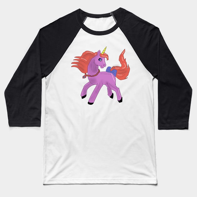 A happy unicorn Baseball T-Shirt by Shadowbyte91